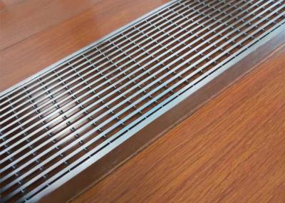5mm thickness Linear Compact Bar Shower Grating SS 316 Stainless Steel bar grating