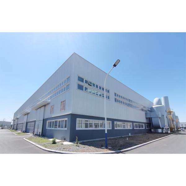 A neve galvanizada da armação de aço impermeabiliza o armazém de construção industrial do metal de Peb