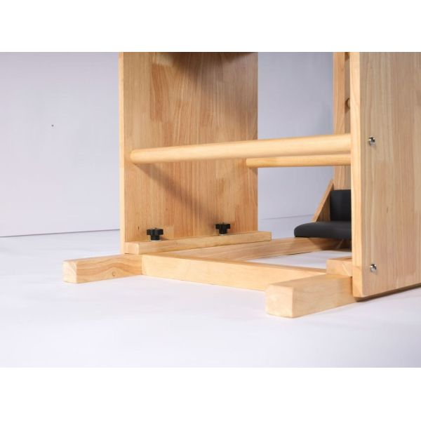 Oak Wood Pilates Ladder Barrel U+PL008 with Traditional Curved Barrel Design