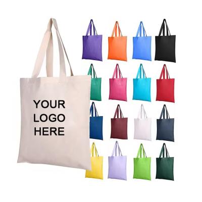Heavy Duty Plain Thick Canvas Bag For Custom Shopping Canvas Tote Bags Bulk Shopping Bag For Crafts With DIY Reusable Grocery Bag