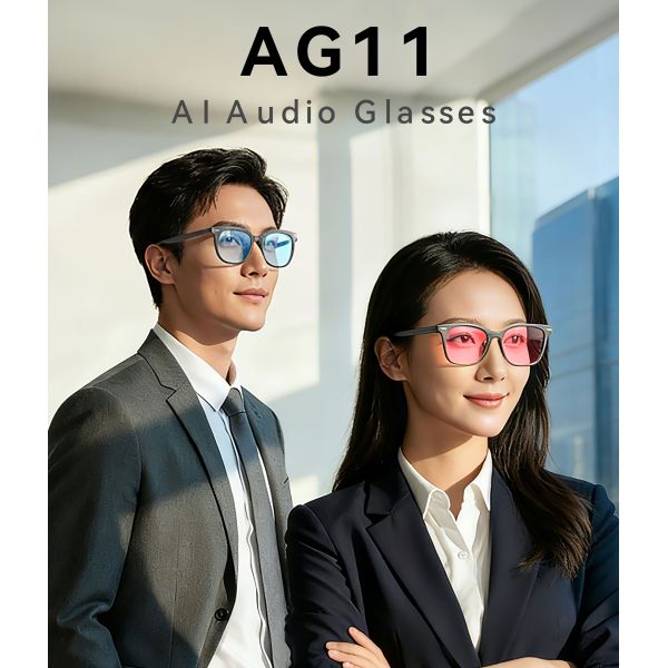 AG11 HD Mirror-like Color Change AI Smart Glasses Commuting, Outdoor, Office Voice Assistant App Control Real-time Translation