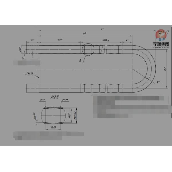 GOST9941 12X18H10T TP321 Tubo de aleta corrugada de acero inoxidable para enfriador de aire