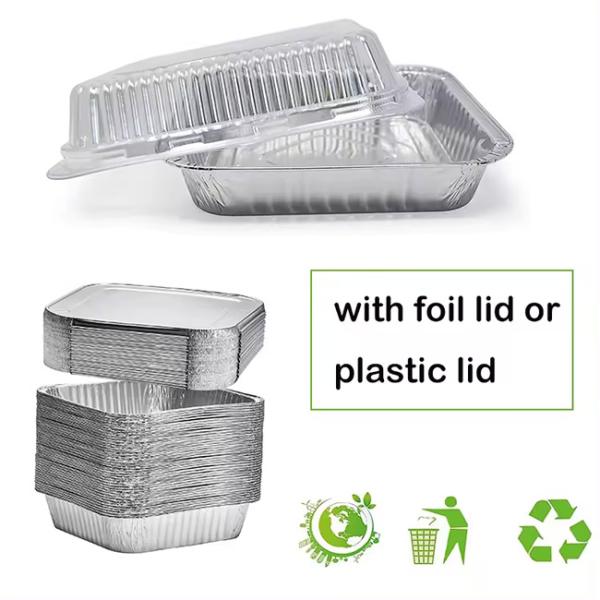 Серебряная пищевая фольга кастрюля с крышками круглые алюминиевые контейнеры