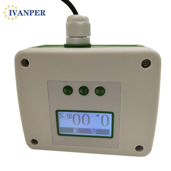 Surface Air Transducer Wind Speed Sensor Transmitter 0-10V 4-20mA for Fume Hoods Cabinet