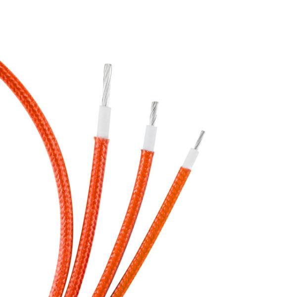 Fio trançado da lâmpada da fibra de vidro do aparelho eletrodoméstico, fio isolado trançado AWM3712