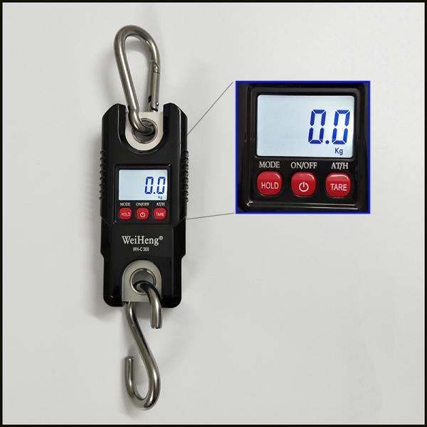 LCD Display and 47*34 mm LCD Size 300kg 660lbs Capacity Portable Electronic Scale Digital Crane Scale