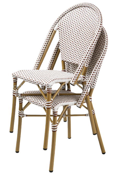Elegant White French Bistro Chairs White Side Chair for Your Café and Your Restaurants