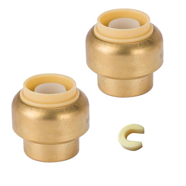 Plumbing 1/2 Push Fit Couplings Brass Raccords Water Easy Install Brass Shark Bite Fittings for PEX Pipe
