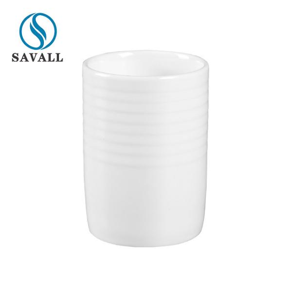 OEM White 200ml Porcelain Straight Cup wear resistant For Restaurant