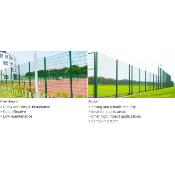 Sport Field Galvanized Double Loop Wire Fencing Welded