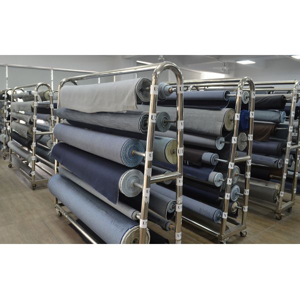 11.5 oz 55% Cotton 45% Polyester Black Black Denim Jeans Fabric