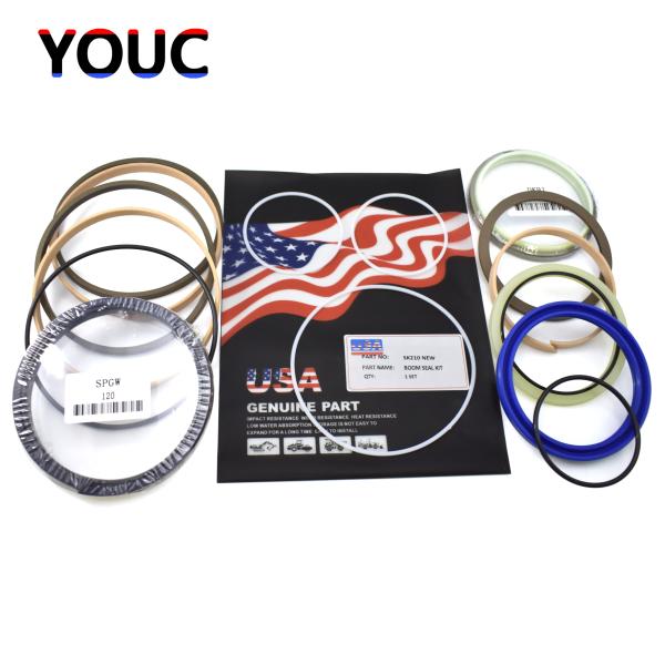 High-Performance SK210 Boom Seal Kit for Kobelco Excavator Hydraulic Cylinder Repair Seals