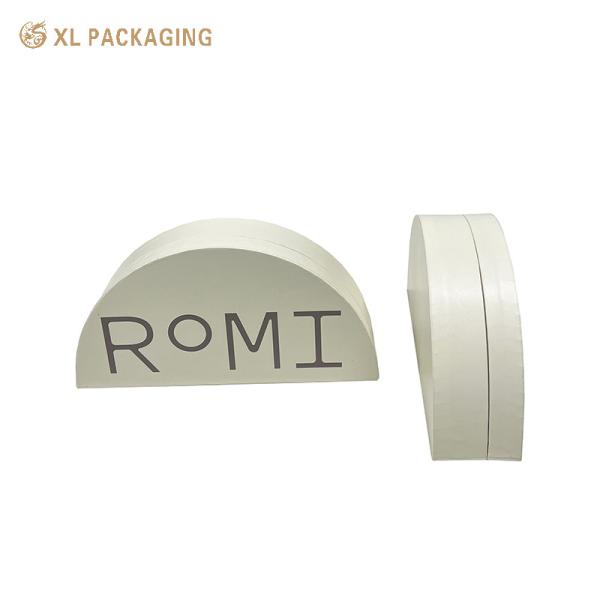 ﻿XL Packaging Custom Printed Cosmetic Boxes Luxury Custom Cosmetic Box Embossing LOGO Half Circle Special Box Cosmetic Paper For Perfume Skin Care With EVA