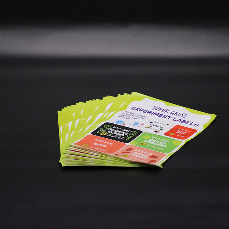 Custom Printed Die Cut Vinyl PVC Adhesive Label Waterproof Split Back Logo Sticker Durable Oil Proof Made of Durable Plastic