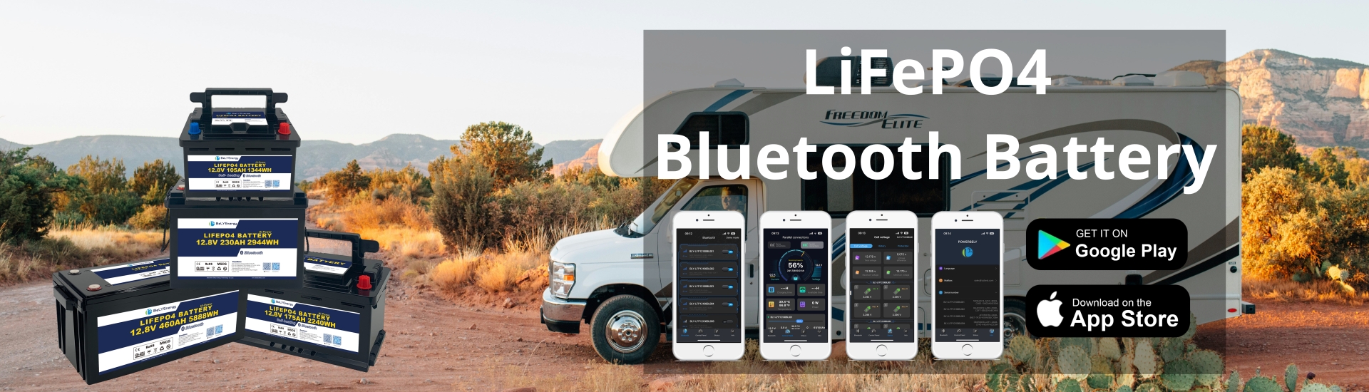 Bluetooth литийная батарея 12V50Ah с постоянным зарядом 50A