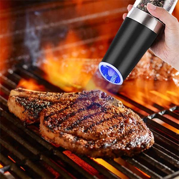 Electric Pepper Grinder Set with Costomized Logo Rechargeable Salt and Pepper Mill