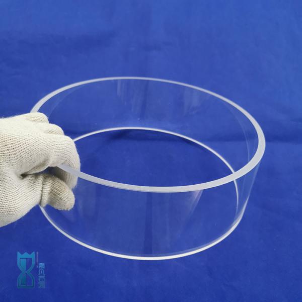 High-temperature Resistant 1100℃ Quartz Flange Tube with 99.99% SiO2 Purity and Corrosion Resistance