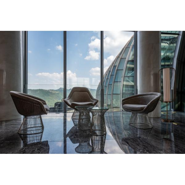 Modern Style Hotel Leisure Furniture Set Includes Lounge Chair And Coffee Table