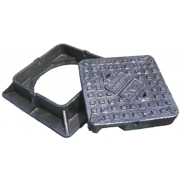 Крышка люка литого железа 3mm и рамка 600L X 600W x 44H - класс B125