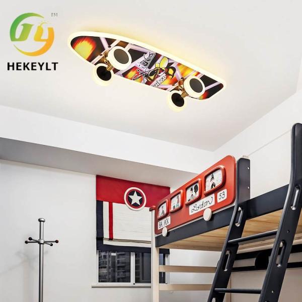 Lâmpadas nórdicas do trotinette da proteção ocular dos desenhos animados da luz de teto da sala de crianças do quarto