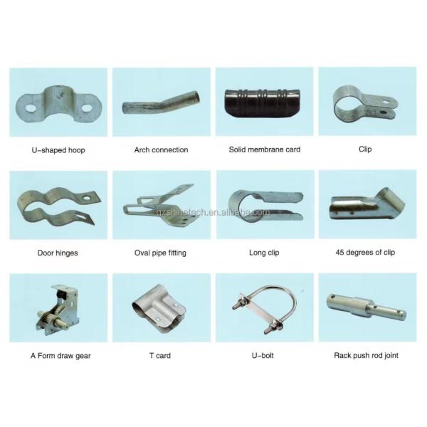 Клип для пластиковых труб для теплиц с пленкой PE с пластиковым покрытием 20 мм