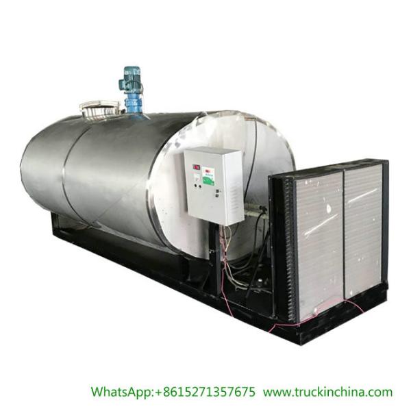 Stainless steel Milk Cooling Tank Body For Lorry Trucks 8CBM- 25CBM