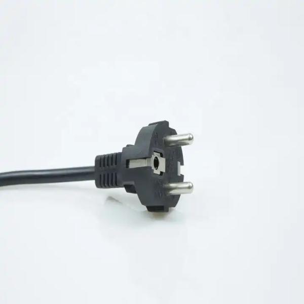 XianDa vde ac 2 pin british 16a 250v ac tv Flat EU Swiss euLaptop 90 Degree European extention dryer Power cable Cord