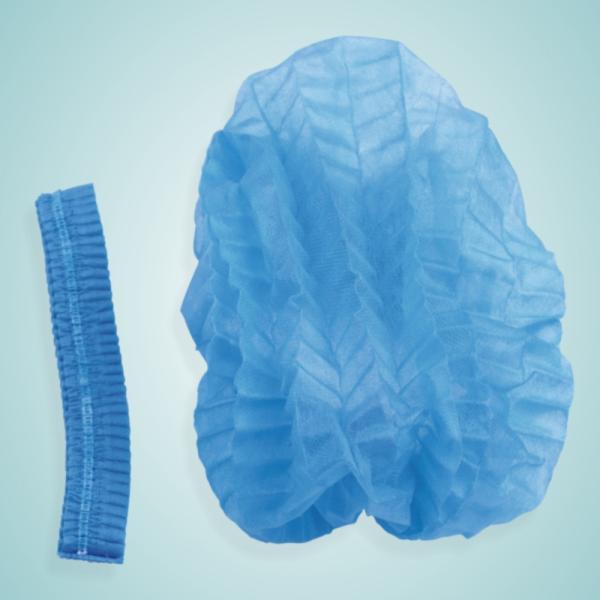 China Cheap factory price medical disposable soft mafe of non-woven fabrics  bouffant cap SP008