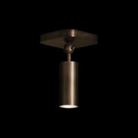 Lumière de suspension de cylindre en laiton rétro nordique à LED pour salle d'exposition ou hôtel