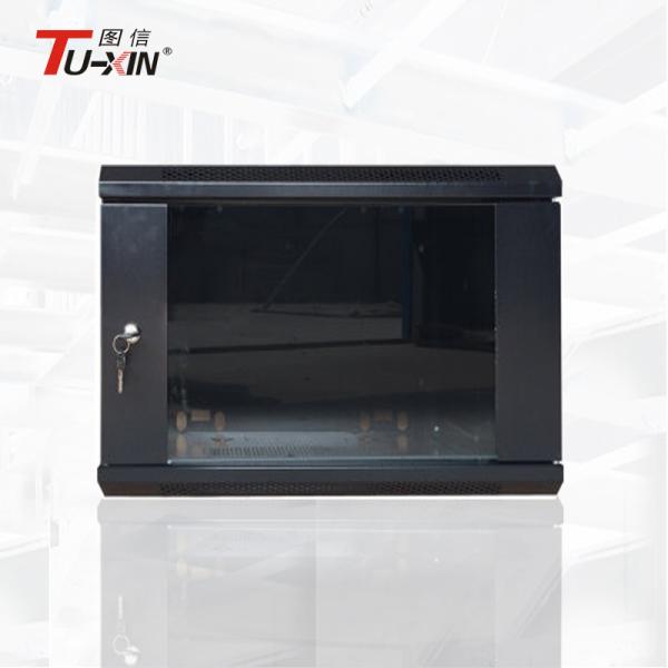 9 U  Network Wall Mount Server Rack 19 Inch 600 Mm * 450 Mm Compatible Reliable Structure