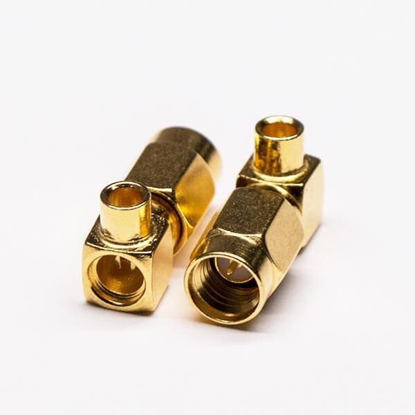 SSMA RF Connector Male Crimp Type for RG316 RG174 Coaxial Cable with DC-35GHz Frequency Range, IP67 Waterproof Sealing, and Gold-Plated Brass Contact