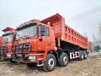 Shakman F3000 camion de décharge 8x4 375hp EuroV rouge WEICHAI moteur diesel