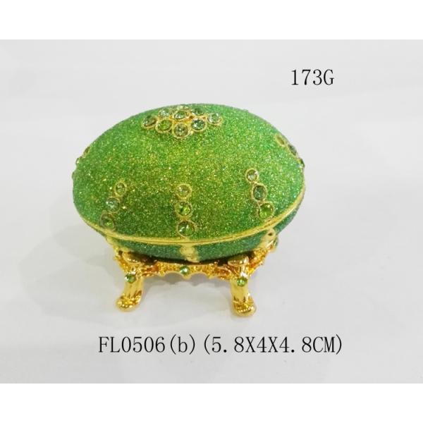 Home decor easter egg jewelry box faberge egg trinket box