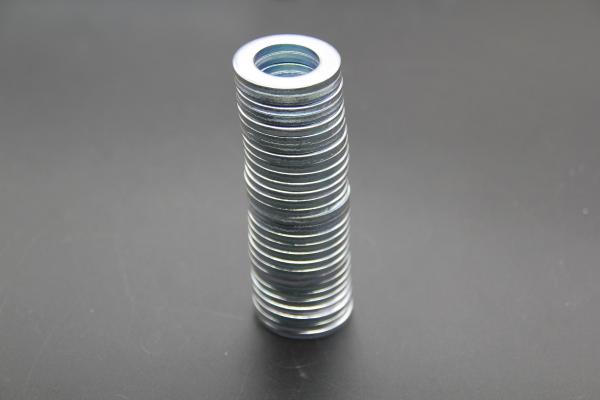 Din125A M6 Galvanized Flat Washers , Flat Metal Washers For Bearing Plates