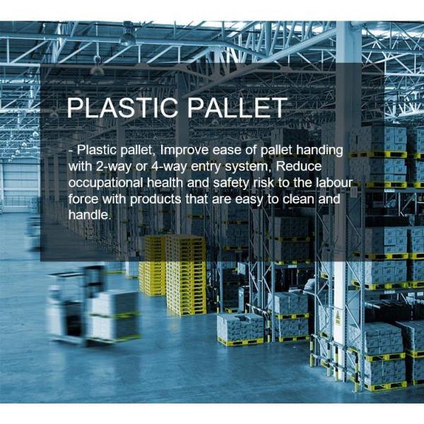 Паллетов Rackable HDPE инжекционный метод литья реверзибельных пластиковых цельный