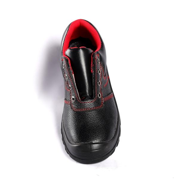 Шэньцзи Красный Шнурка вверху Выделенная коровая кожа прокол Противоскользящий ПУ единственный мужской защитные ботинки