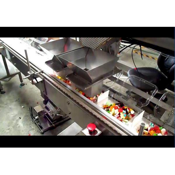 Two Channel Multi Function Multihead Weigher For Gummy Chew Candy Packaging System
