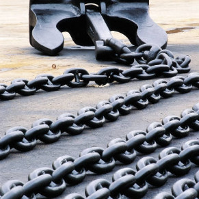 102mm Anchor Chains Grade 3 High Strength Alloy Steel Galvanized Stud Link