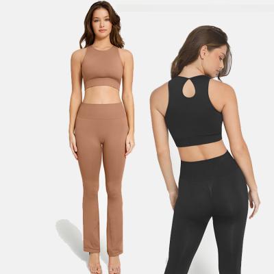 S-XL HEXIN Feminino Fitness Sem costura T-Shirt Yoga Traje Esporte Crop Top Manga Longa Quadril Leggings Sexy ginástica Roupa Treinamento Fitness Set