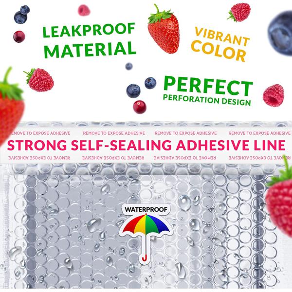 GDCX Custom Poly Metallic Bubble Mailers Holographic Padded Envelopes Shipping Metallic Packaging Courier Delivery Bubble Bags