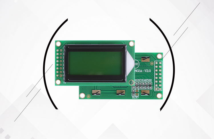 8x2 STN Alpha Numeric LCD Custom Char Screen Display Module With 16 Pin