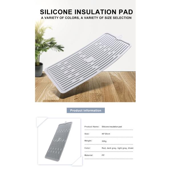 Подгонянная циновка засыхания блюда силикона еды безопасная квадратная