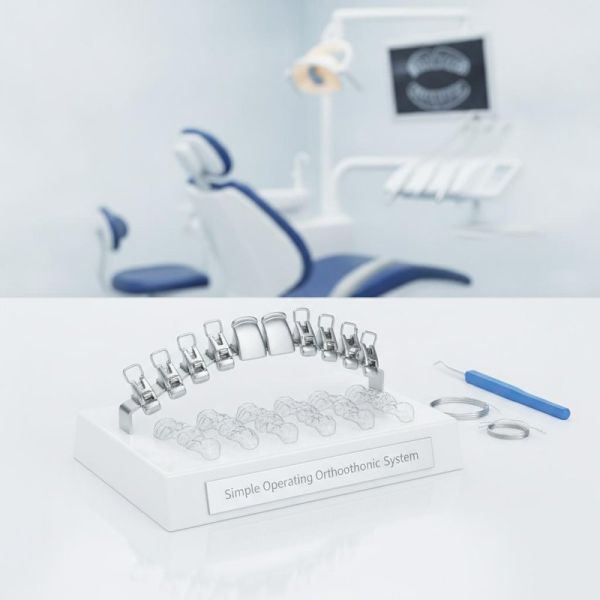 Dental Orthodontic Brackets with Roth and MBT Base Types for Simple Operation and 0.018/0.022 Slot Sizes