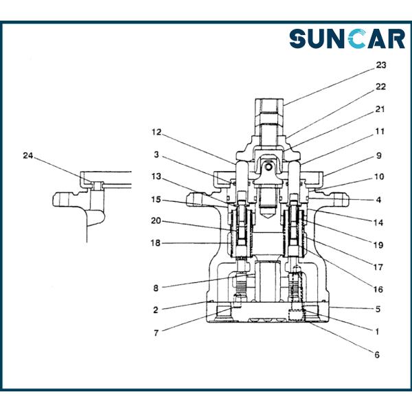 Kobelco S19017-21199 S1901721199 Комплект испытательных клапанов для экскаваторов[SK015, SK030, SK035, SK025]