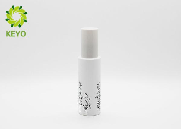 White Color Glass Empty Spray Bottle 30ml For Skin Care / Cosmetic Packaging