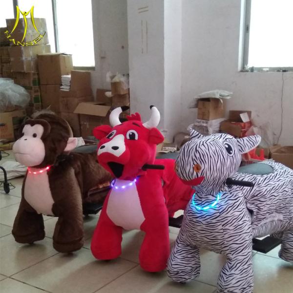 Hansel wholesales animal motorized bicycle and coin operated ride on furry animal