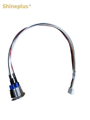 Stainless Steel Metal Self-Locking Button DUT Power Off Button Cable Harness DC300V/0.01s Insulated 1000MΩ