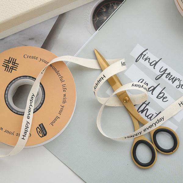 13 мм логотип хлопчатобумажная лента литературный свежий цветочный букет тортовое украшение подарочная коробка лента самодельный материал упаковка лента