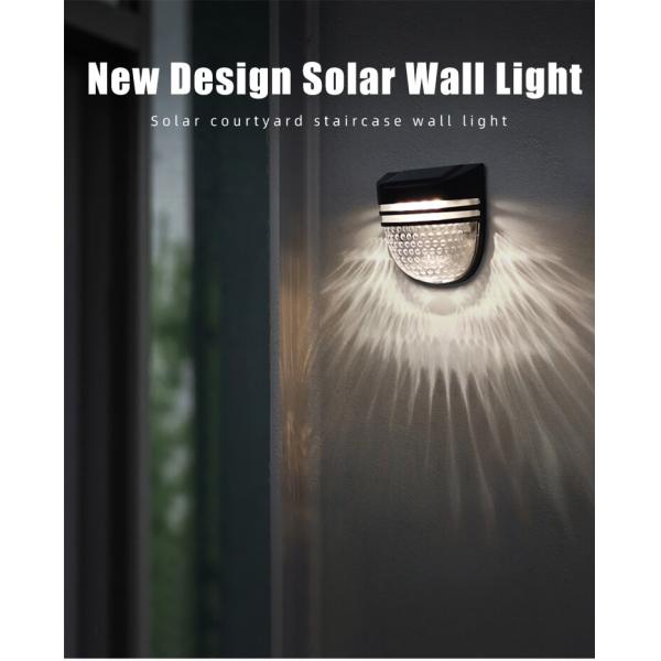 ABS Solar Fence Light within Customized Solar Deck Wall Light for Garden