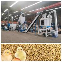 Cadena de producción de la pelotilla de la alimentación del CE 5t/H Ring Die Feed Pellet Machine con el generador de vapor